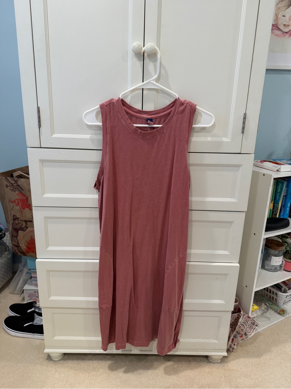 Old Navy Dusty Rose Sleeveless Shift Dress